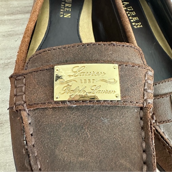 Lauren Ralph Lauren Brown Loafers Slip On Shoes - Picture 3 of 11